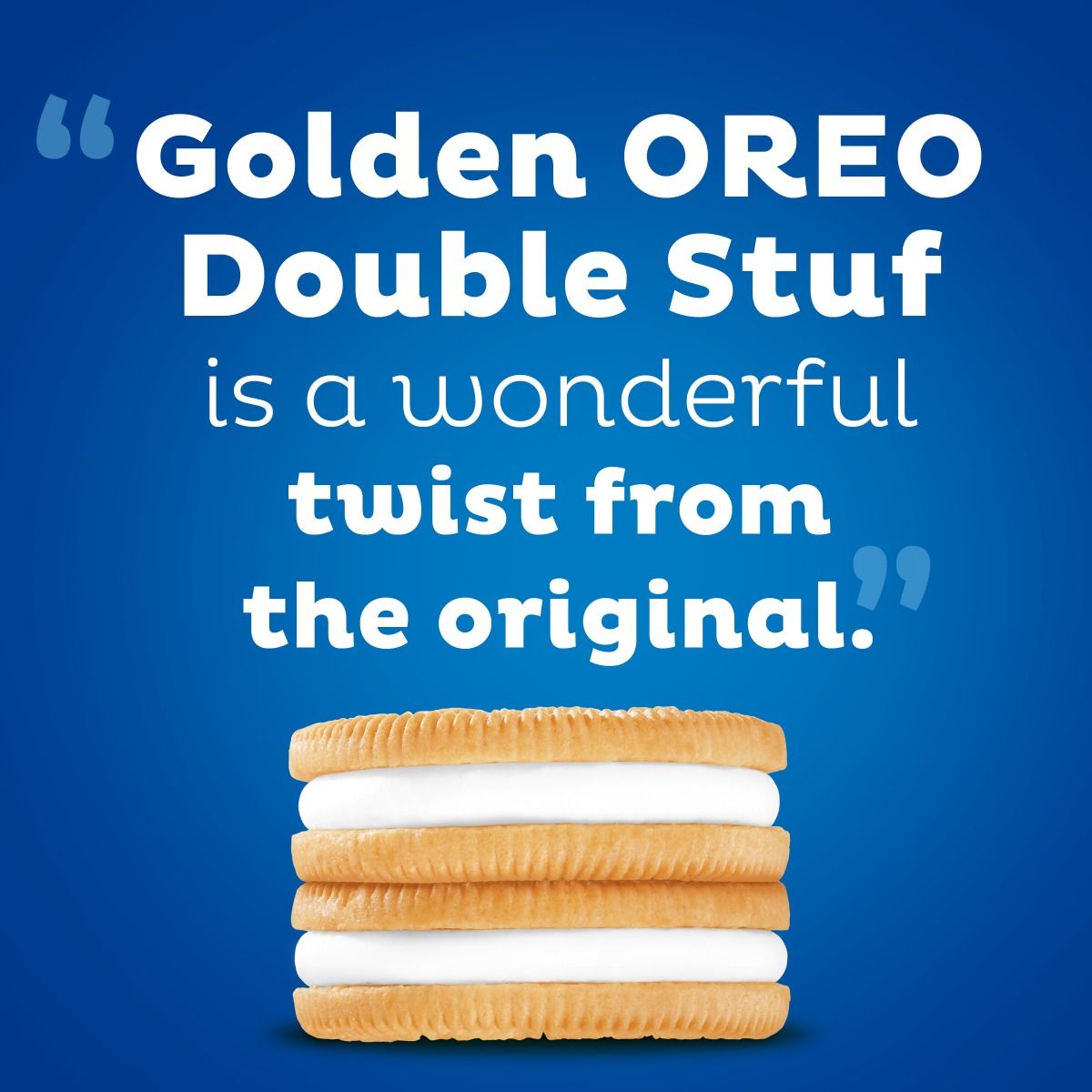 Golden Double Stuf Sandwich Cookies, Family Size Q9