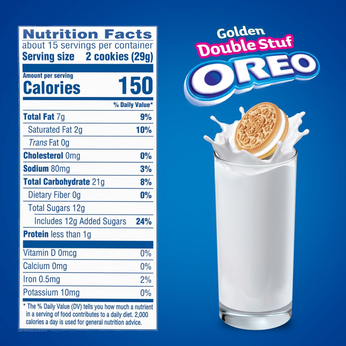 Golden Double Stuf Sandwich Cookies, Family Size Q9