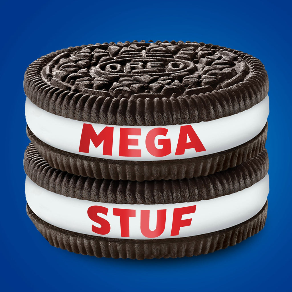 Mega Stuf Chocolate Sandwich Cookies, Family Size R0