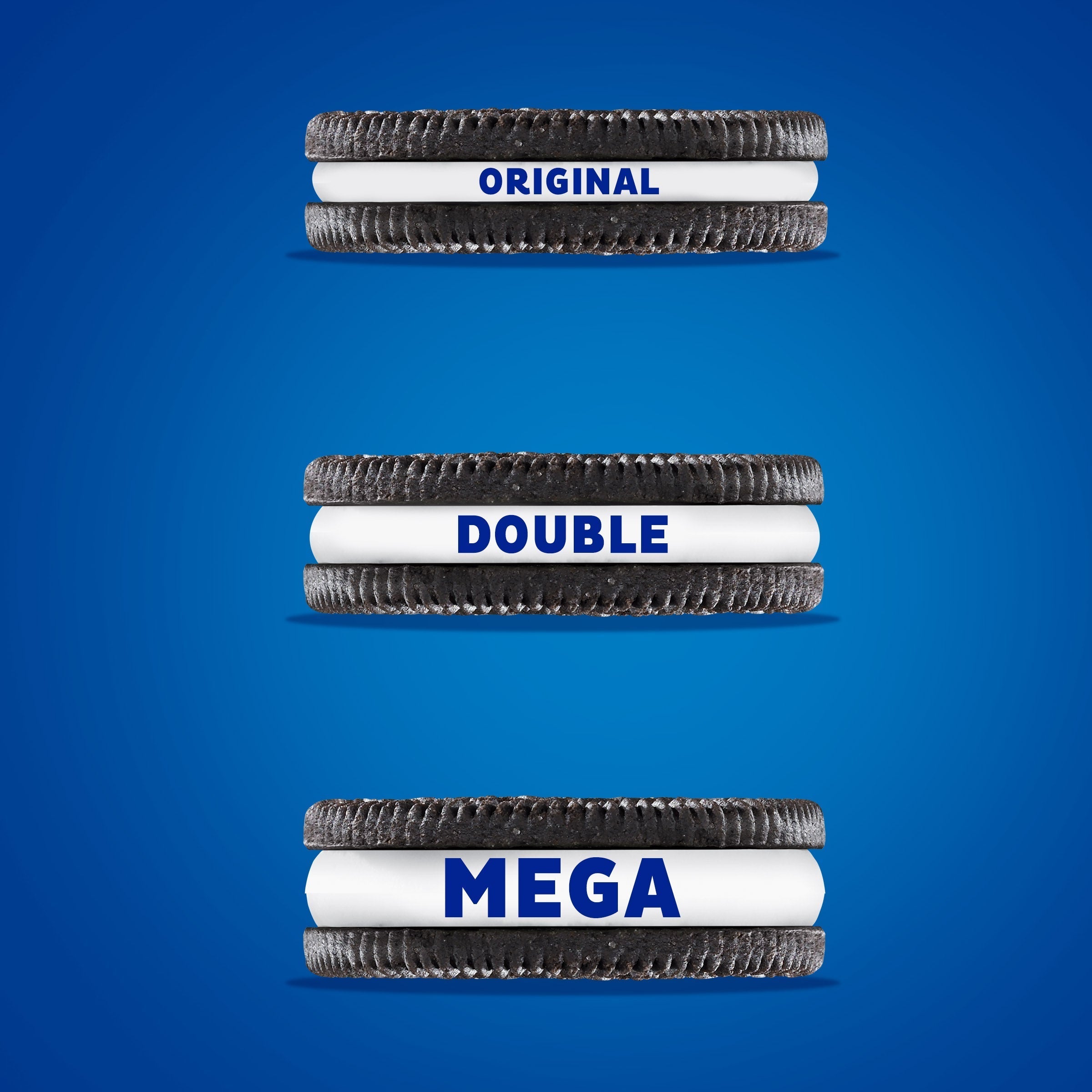 Mega Stuf Chocolate Sandwich Cookies, Family Size, 2 Pack W7