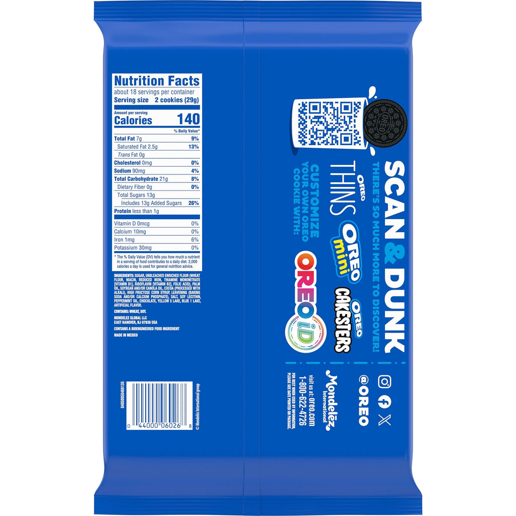 Mint Creme Chocolate Sandwich Cookies, Family Size, 2 Pack B6