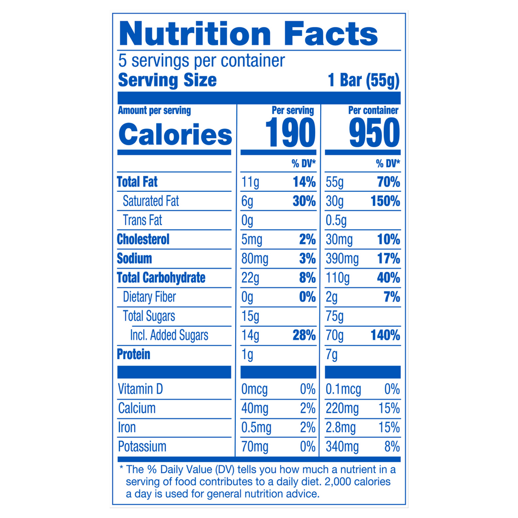 Frozen Dairy Dessert Bars P0
