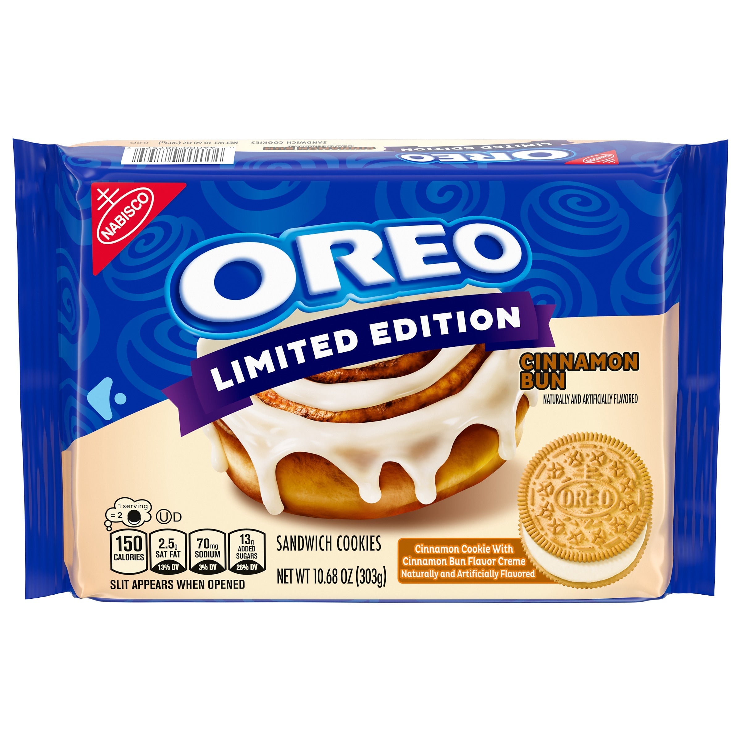 Cinnamon Bun Sandwich Cookies, Limited Edition Y8
