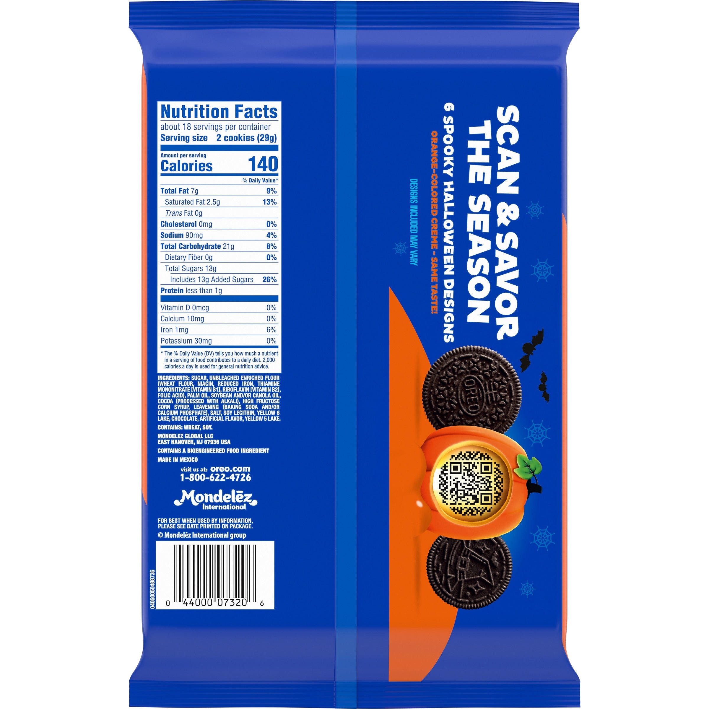 Orange Creme Halloween Cookies, Limited Edition, 2 Pack Y7
