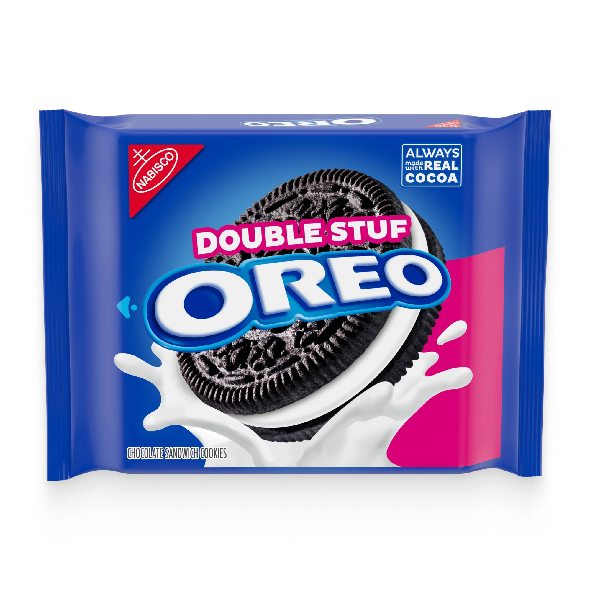 Double Stuf Chocolate Sandwich Cookies, Family Size D5