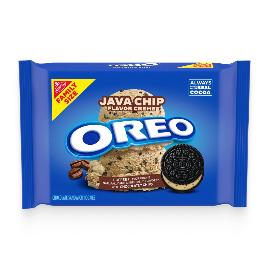 Java Chip Creme Chocolate Sandwich Cookies, Family Size R5