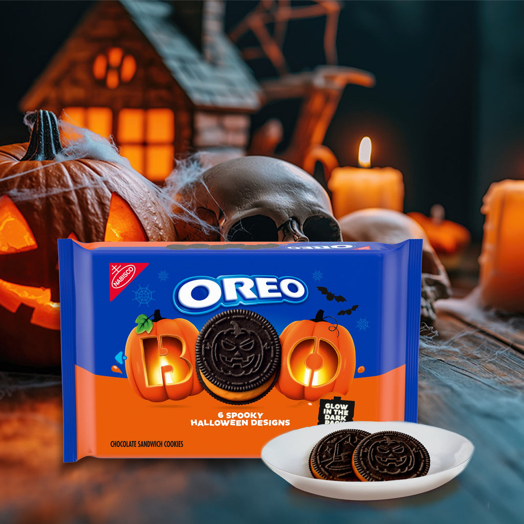 Orange Creme Halloween Cookies, Limited Edition, 2 Pack Y7
