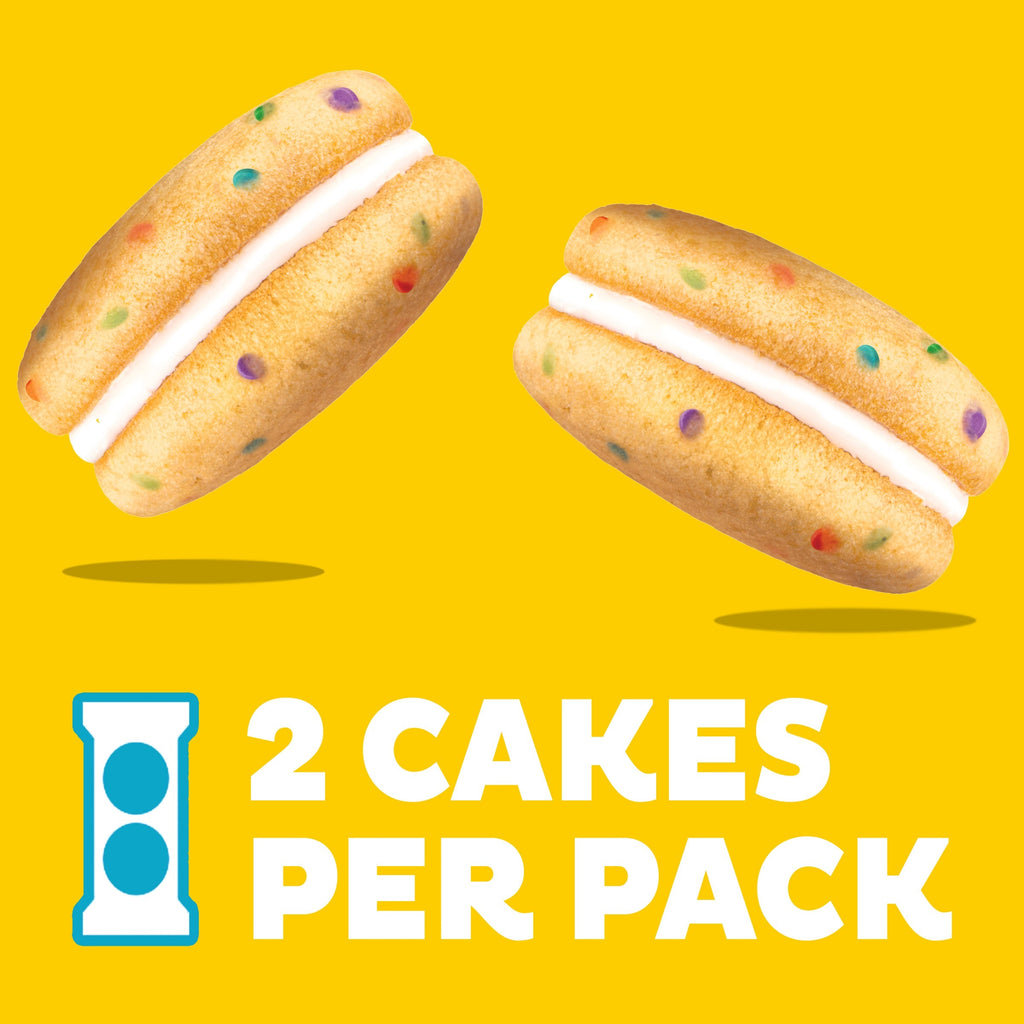 Cakesters Confetti Cake Soft Snack Cakes, Snack Packs L1
