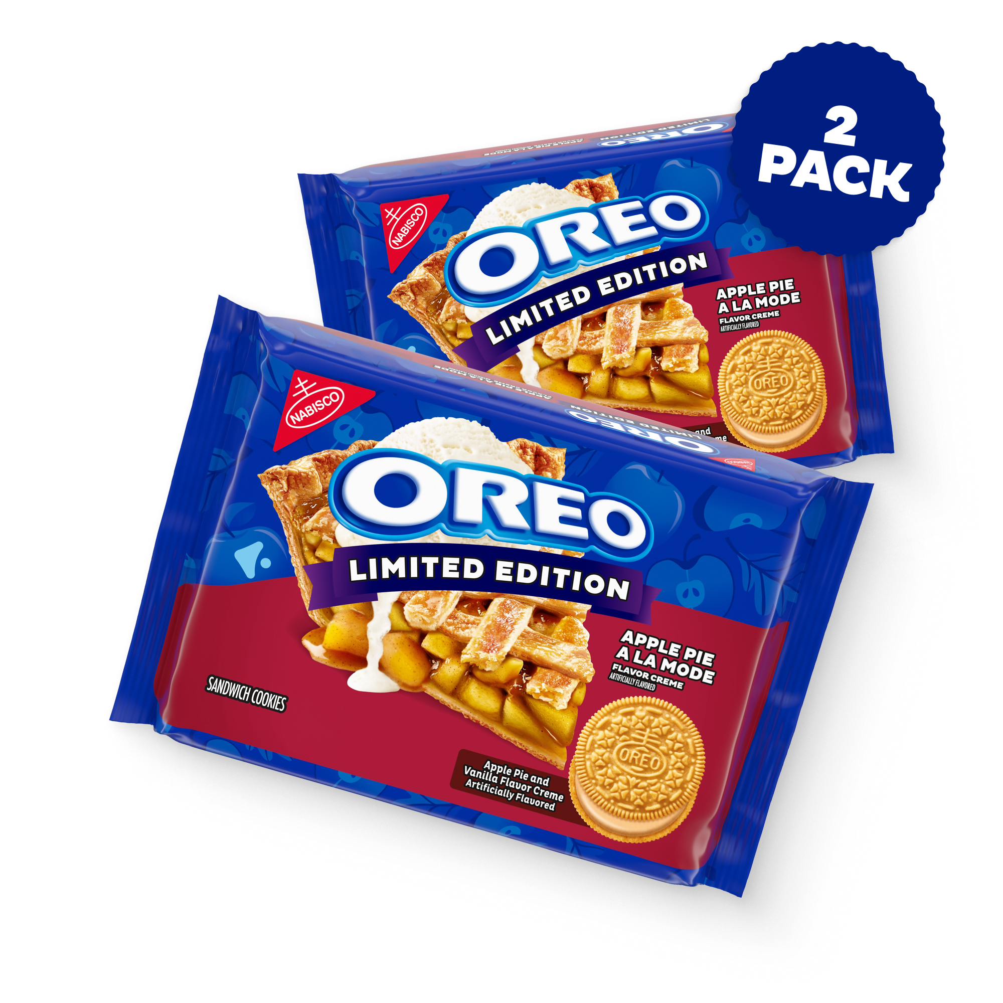 Apple Pie a la Mode Sandwich Cookies, Limited Edition, 2 Pack E2