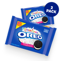 Birthday Cake Creme Chocolate Sandwich Cookies, Family Size, 2 Pack Q0