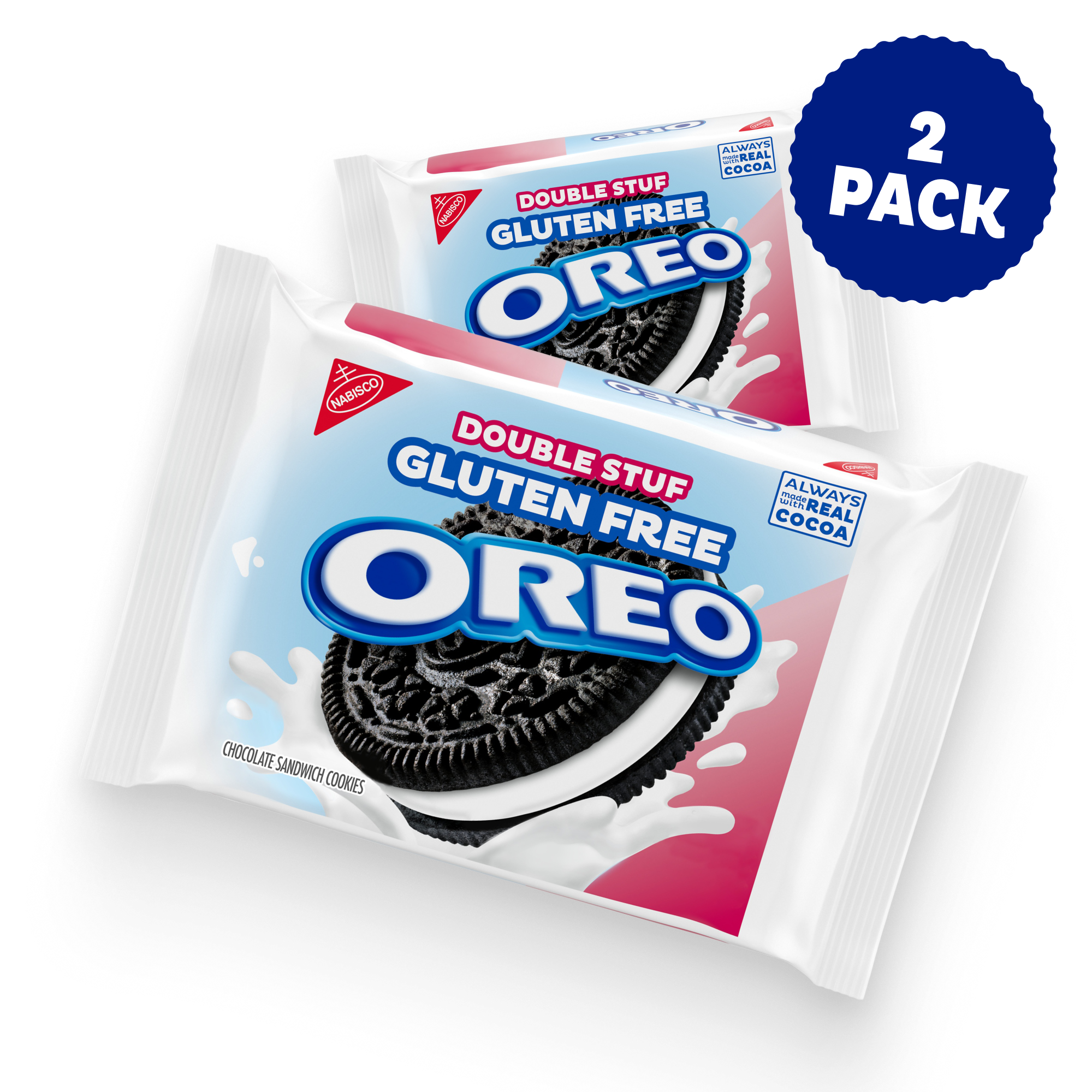 Double Stuf Gluten Free Chocolate Sandwich Cookies, 2 Pack J4