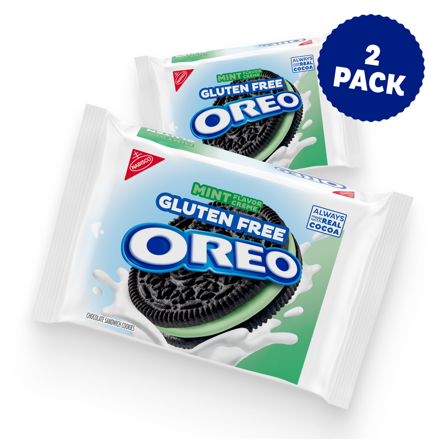 Gluten Free Mint Creme Chocolate Sandwich Cookies, 2 Pack K1