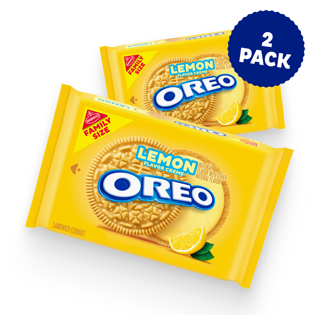 Lemon Creme Sandwich Cookies, Family Size, 2 Pack Z0