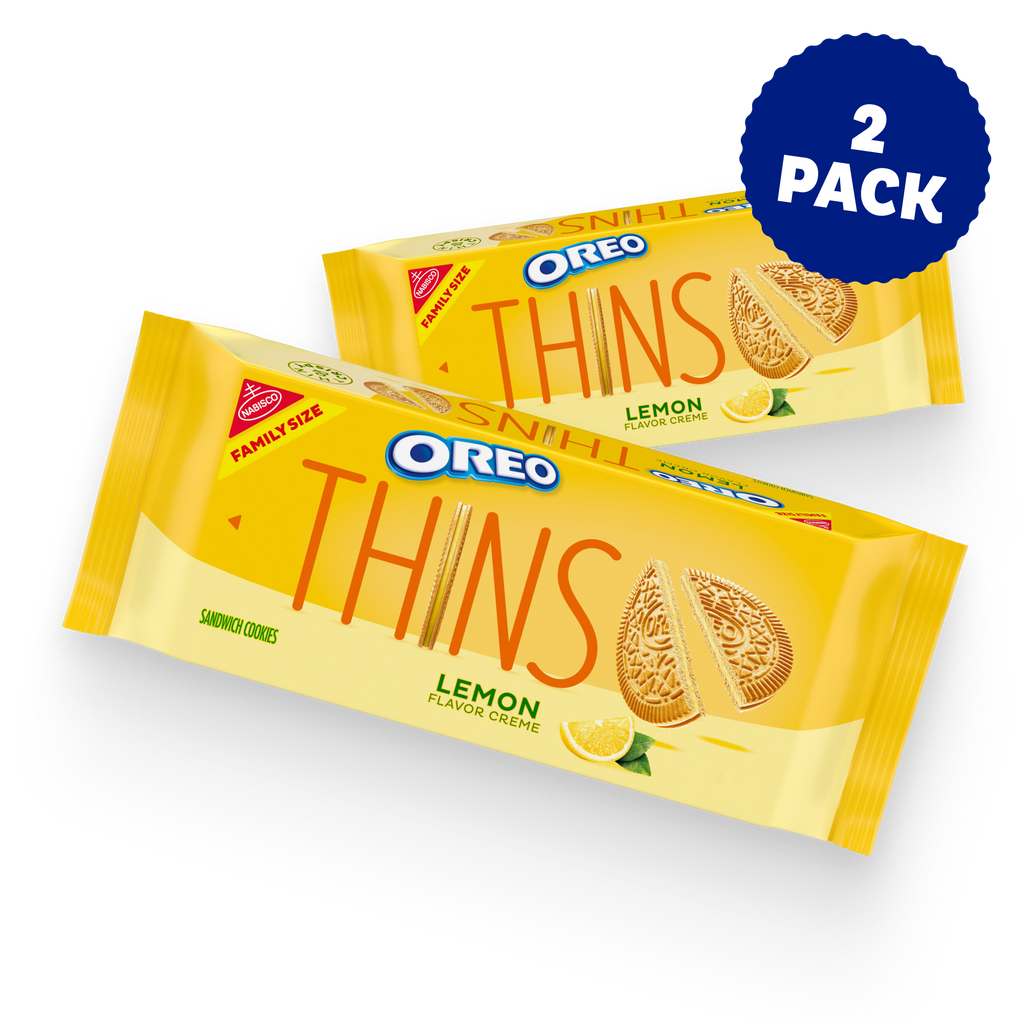 Thins Lemon Creme Sandwich Cookies, Family Size, 2 Pack I8
