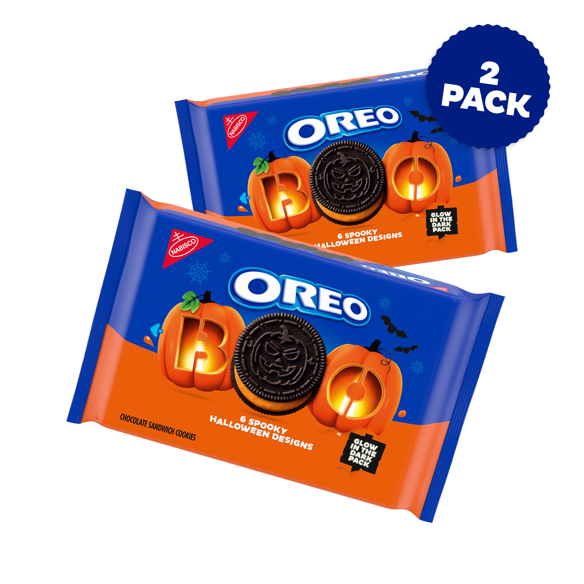 Orange Creme Halloween Cookies, Limited Edition, 2 Pack Y7