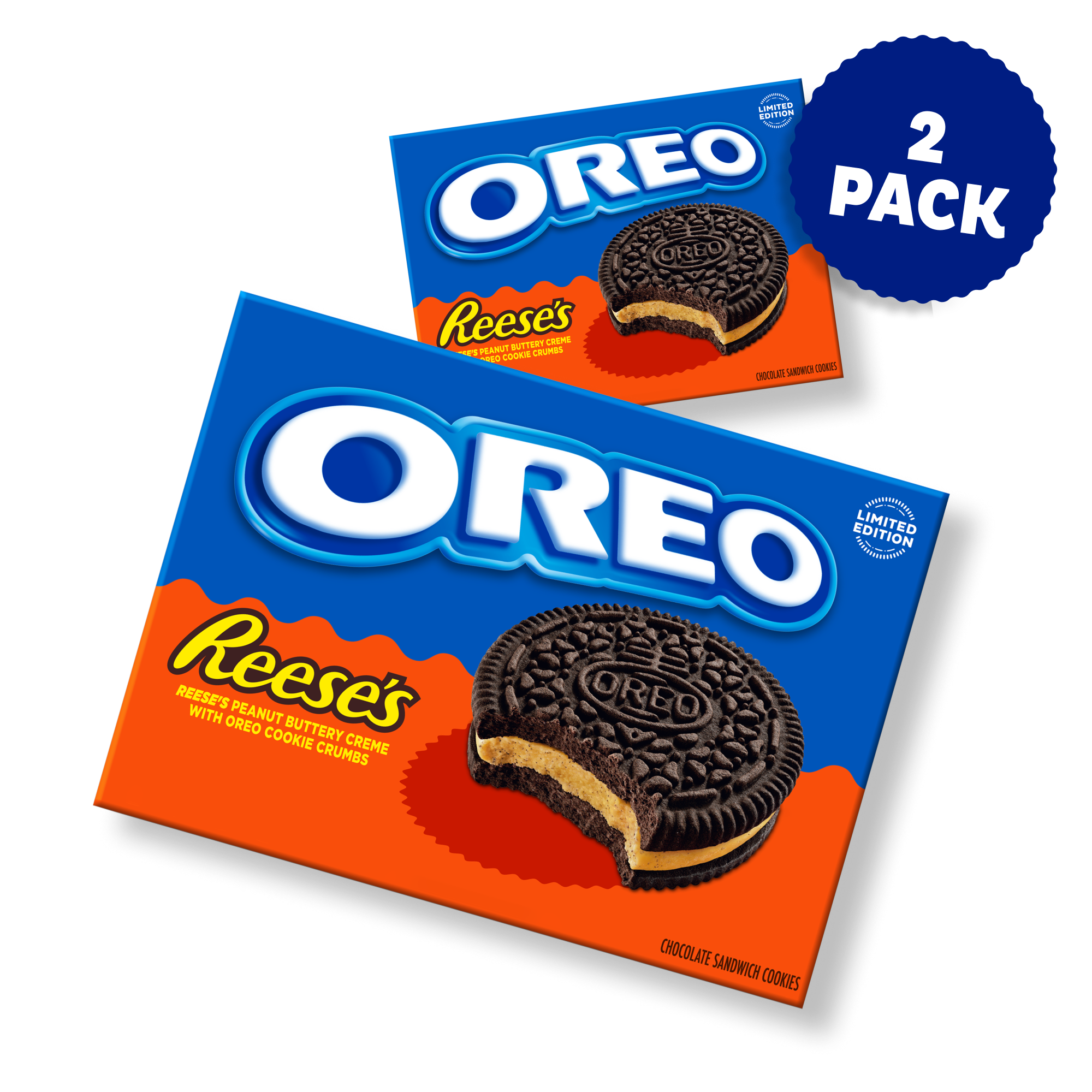 Reese's Peanut Buttery Creme Chocolate Sandwich Cookies, 2 Pack W7