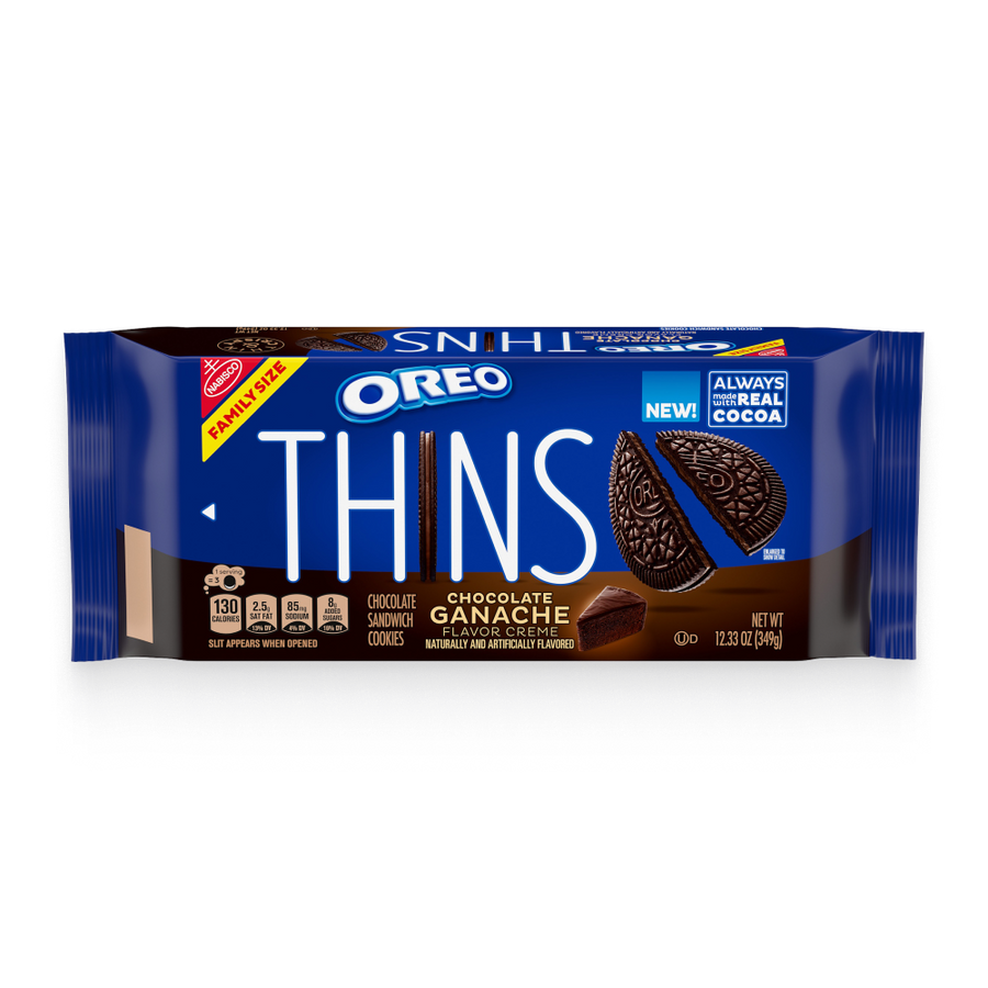 Thins Chocolate Ganache Creme Sandwich Cookies, Family Size P2
