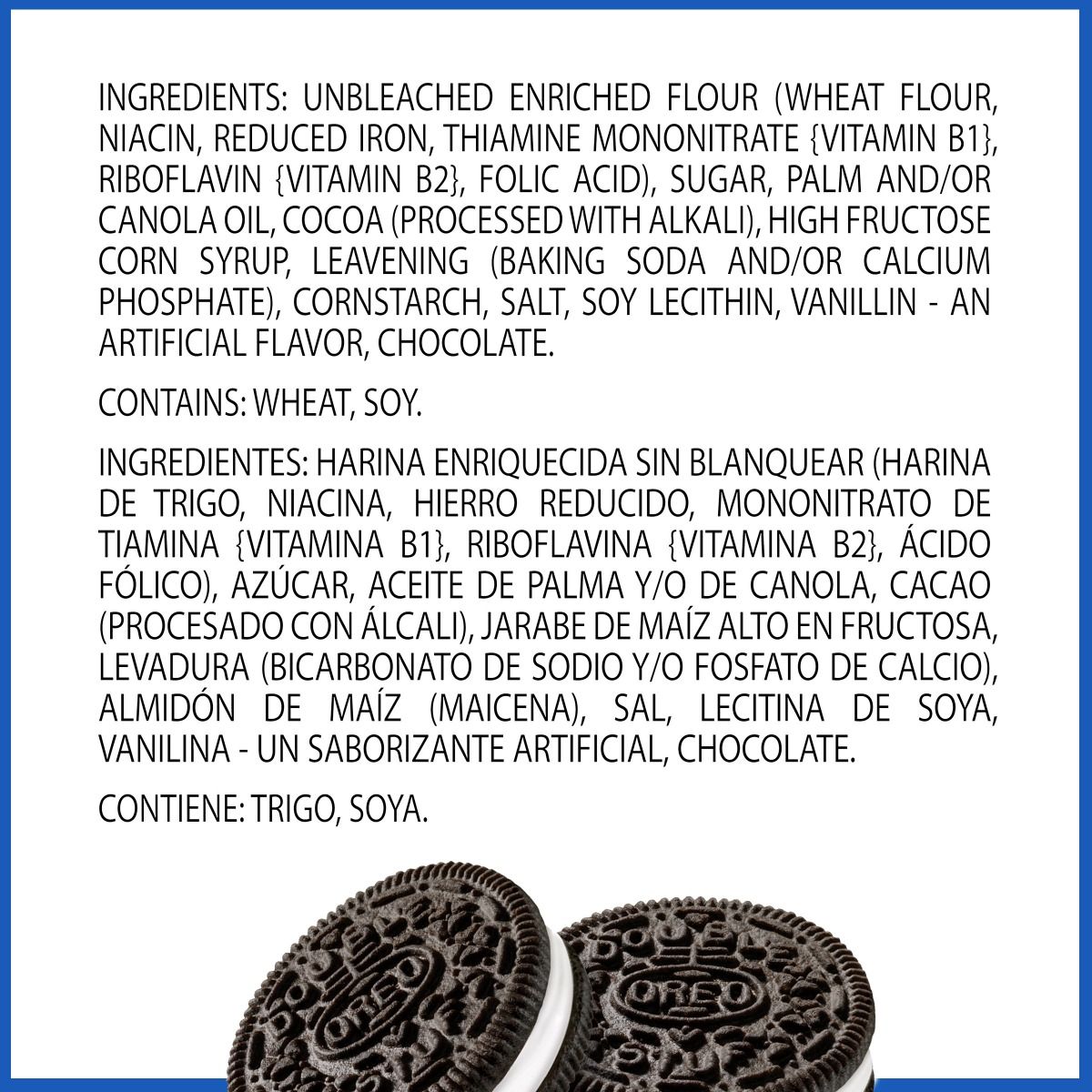 Double Stuf Chocolate Sandwich Cookies, Family Size D5