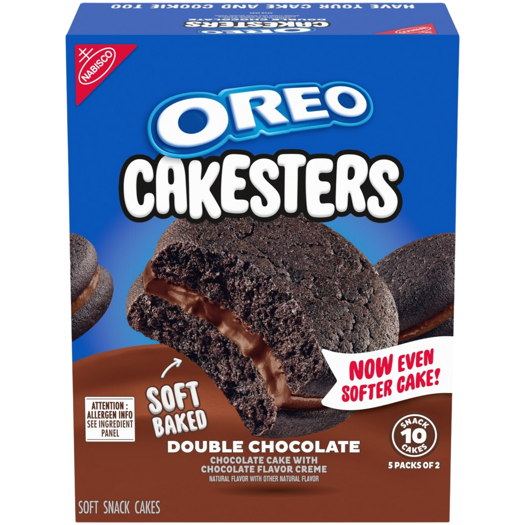 Cakesters Double Chocolate Soft Snack Cakes, Snack Packs G5